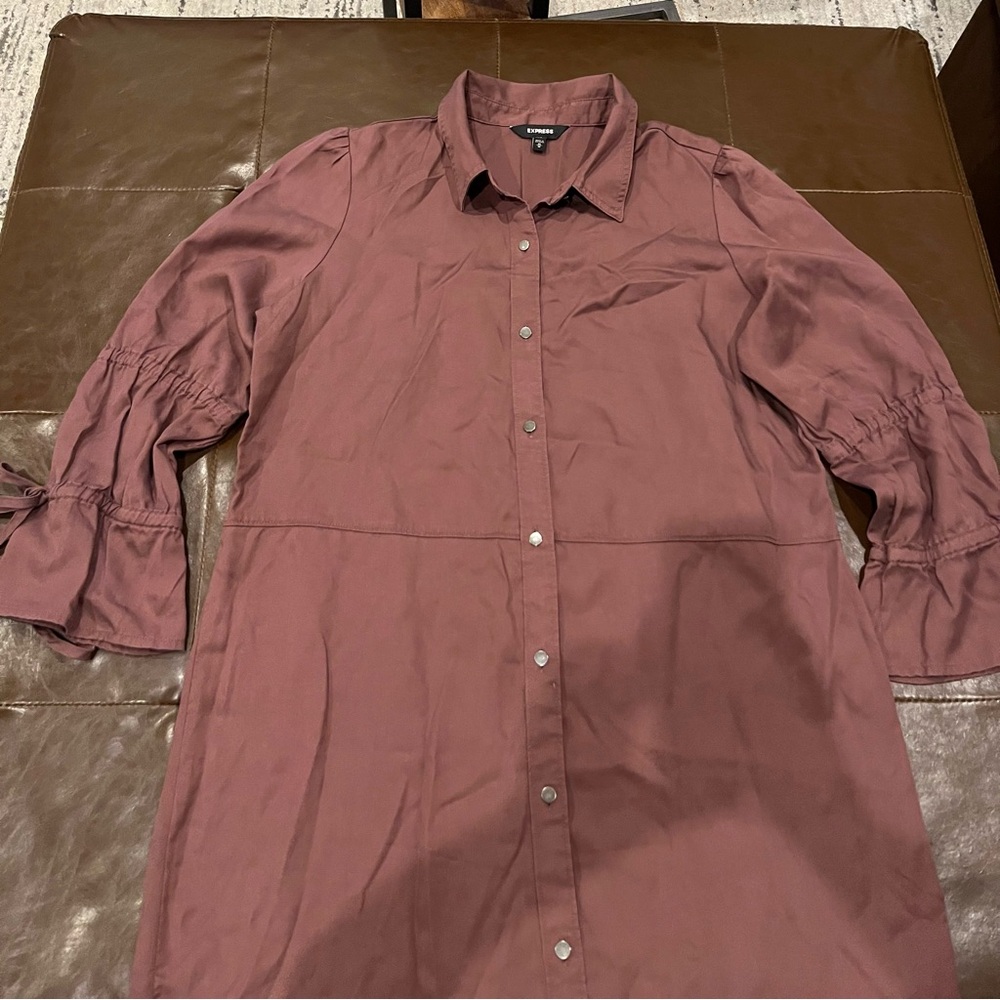 Express button up dress